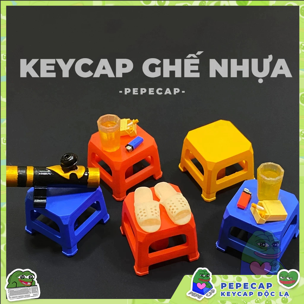 Keycap Ghế Nhựa - Điếu Cầy - Trà đá bật lửa - Dép tổ ong 5 Keycap Ghế Nhựa - Điếu Cầy - Trà đá bật lửa - Dép tổ ong - Ảnh 5