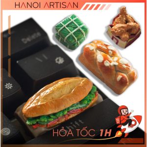 Artisan Keycap Bánh Chưng, Bánh Mì, Gà Rán 2025